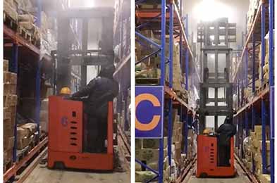 Aplicación de la carretilla elevadora Forkvance en cámaras frigoríficas