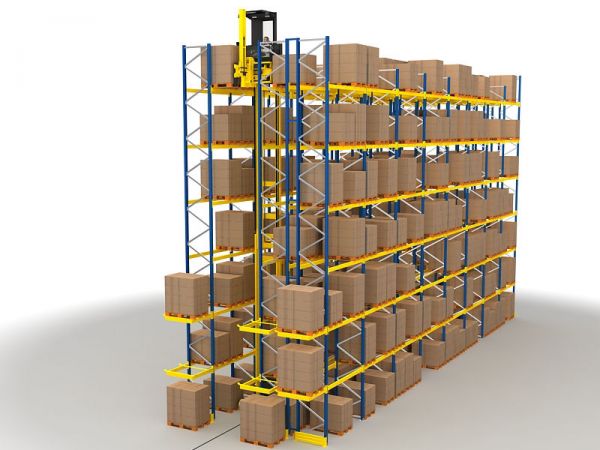 Sistema de estanterías para palets ajustables